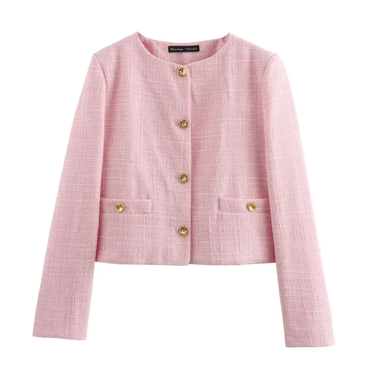 Emma - Blazer en Coton Rose pour Femmes