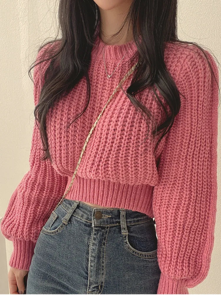 Lea Cropped Sweater - Loose & Stylish