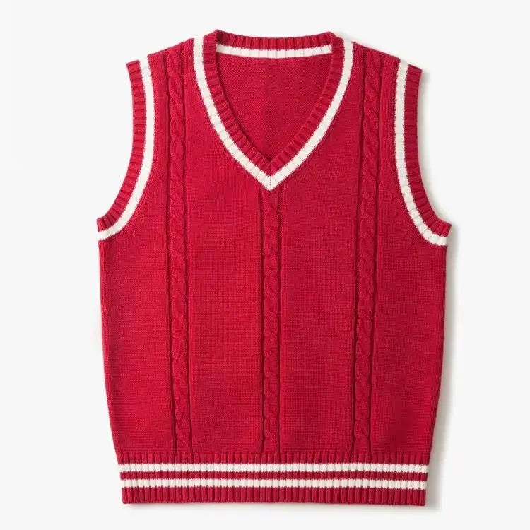 Mark - Pull sans Manches à Col V pour Hommes
