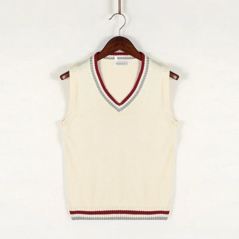 Mark - Pull sans Manches à Col V pour Hommes