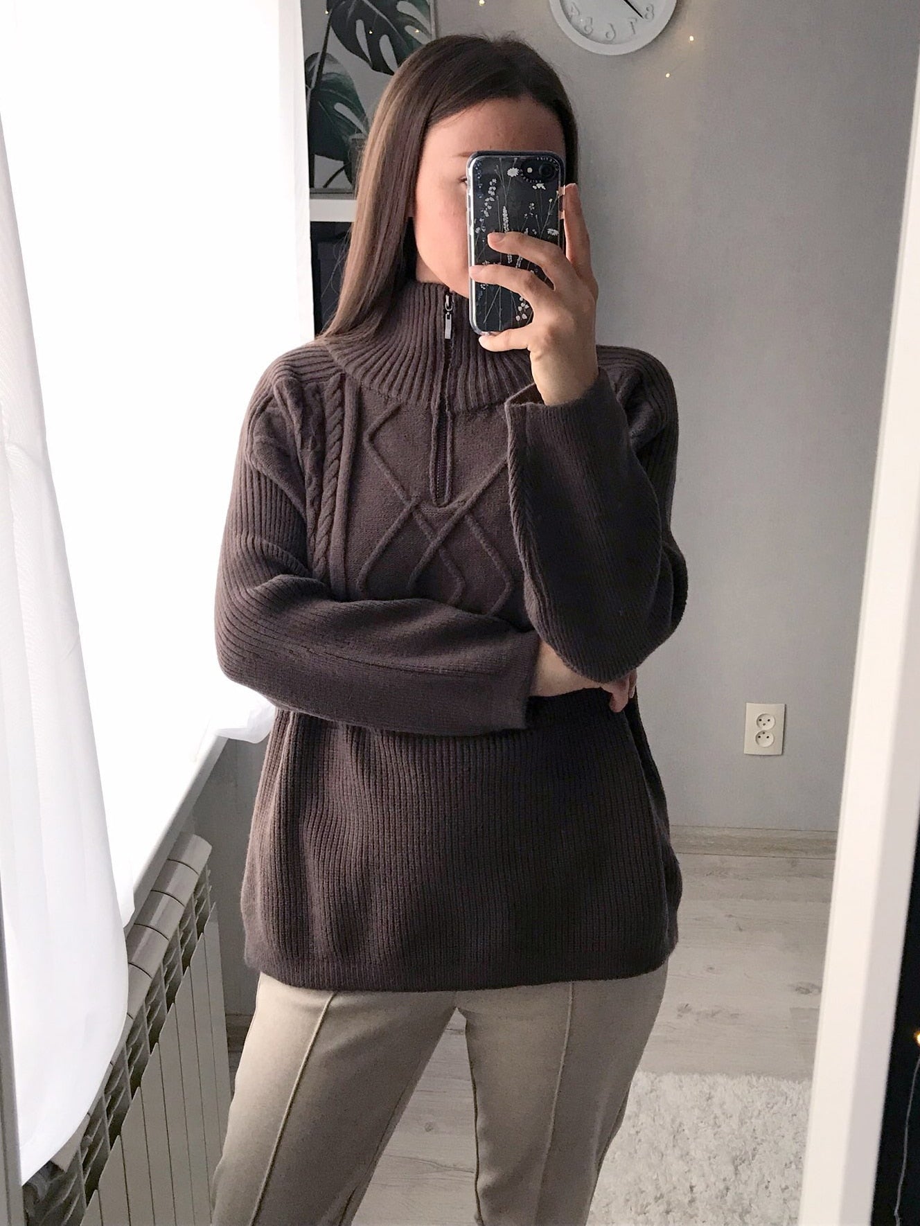 Lotte Sweater - Pull en laine chaude avec modèle surdimensionné