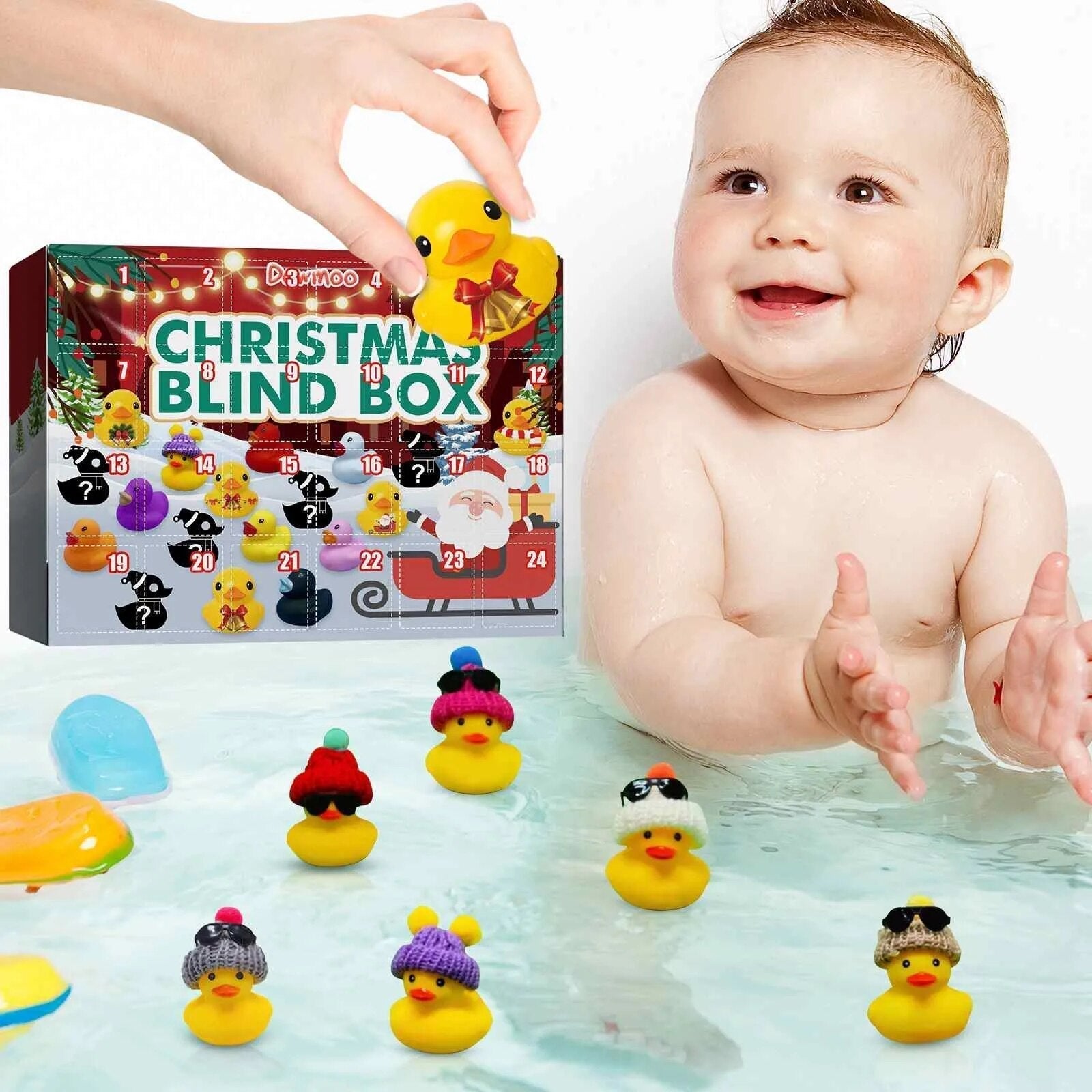 Calendrier de l'Avent Canards de Bain 2024 – Splashmas Surprise pour un Décembre Festif