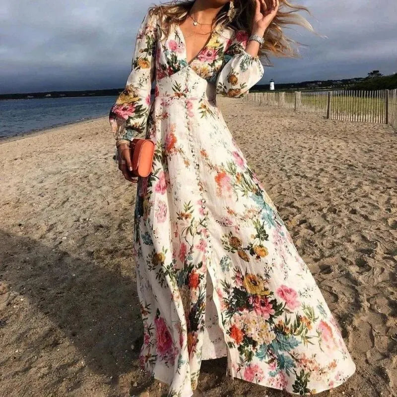 ByJules - Robe maxi à imprimé floral