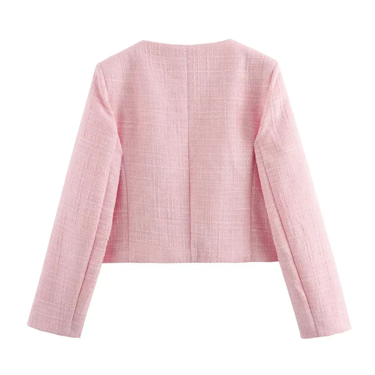 Emma - Blazer en Coton Rose pour Femmes