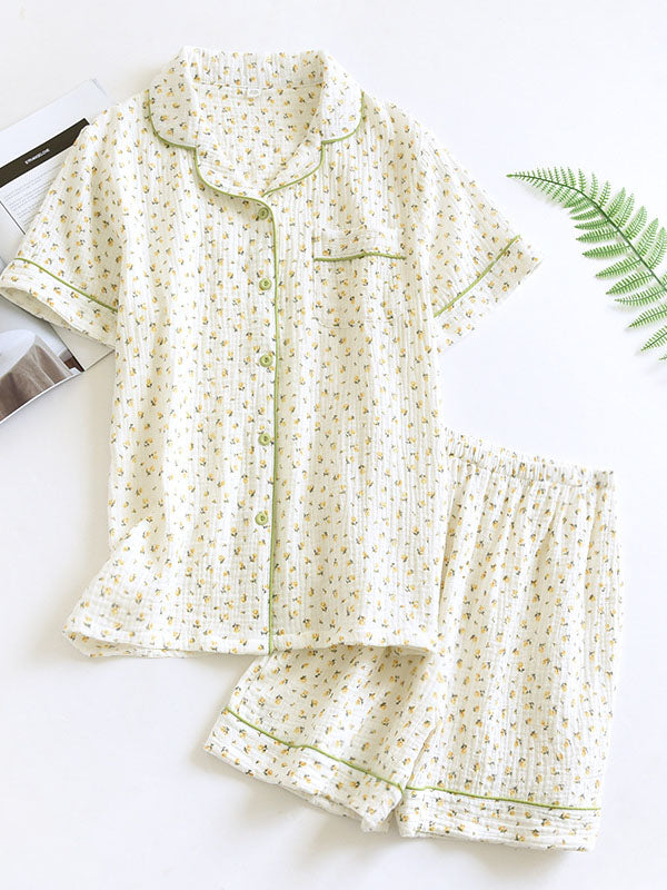 Aurora - Ensemble de Pyjama en Coton Élégant pour Toutes les Occasions