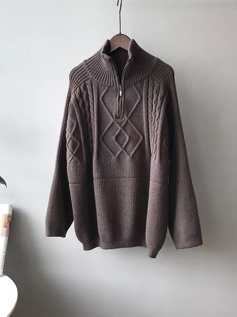 Lotte Sweater - Pull en laine chaude avec modèle surdimensionné