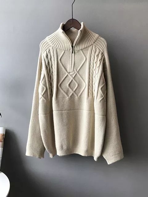 Lotte Sweater - Pull en laine chaude avec modèle surdimensionné