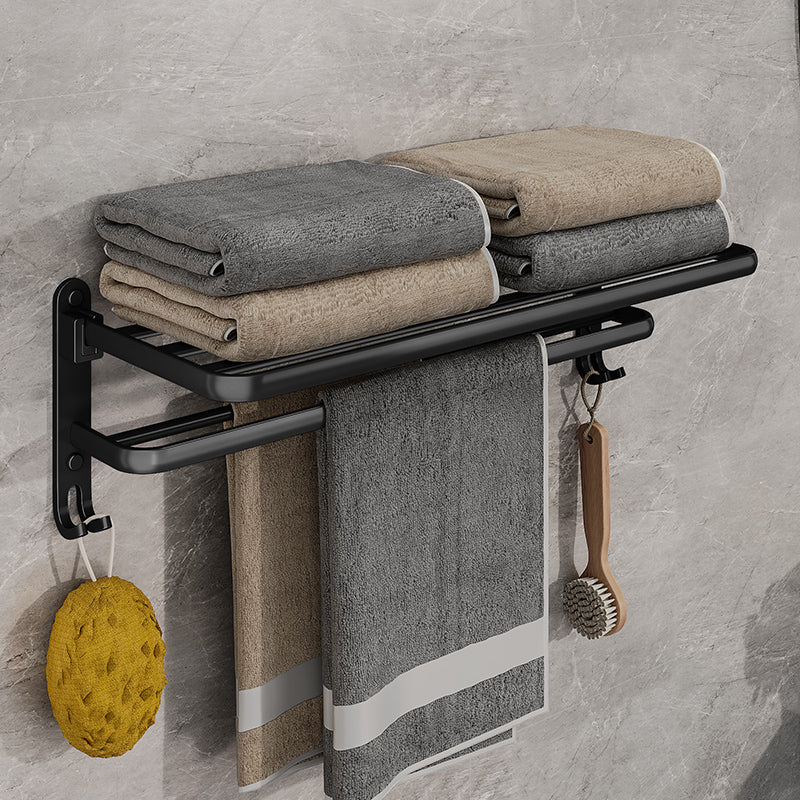 EasyTowel - Porte-serviettes pliable noir - Intelligent et gain de place