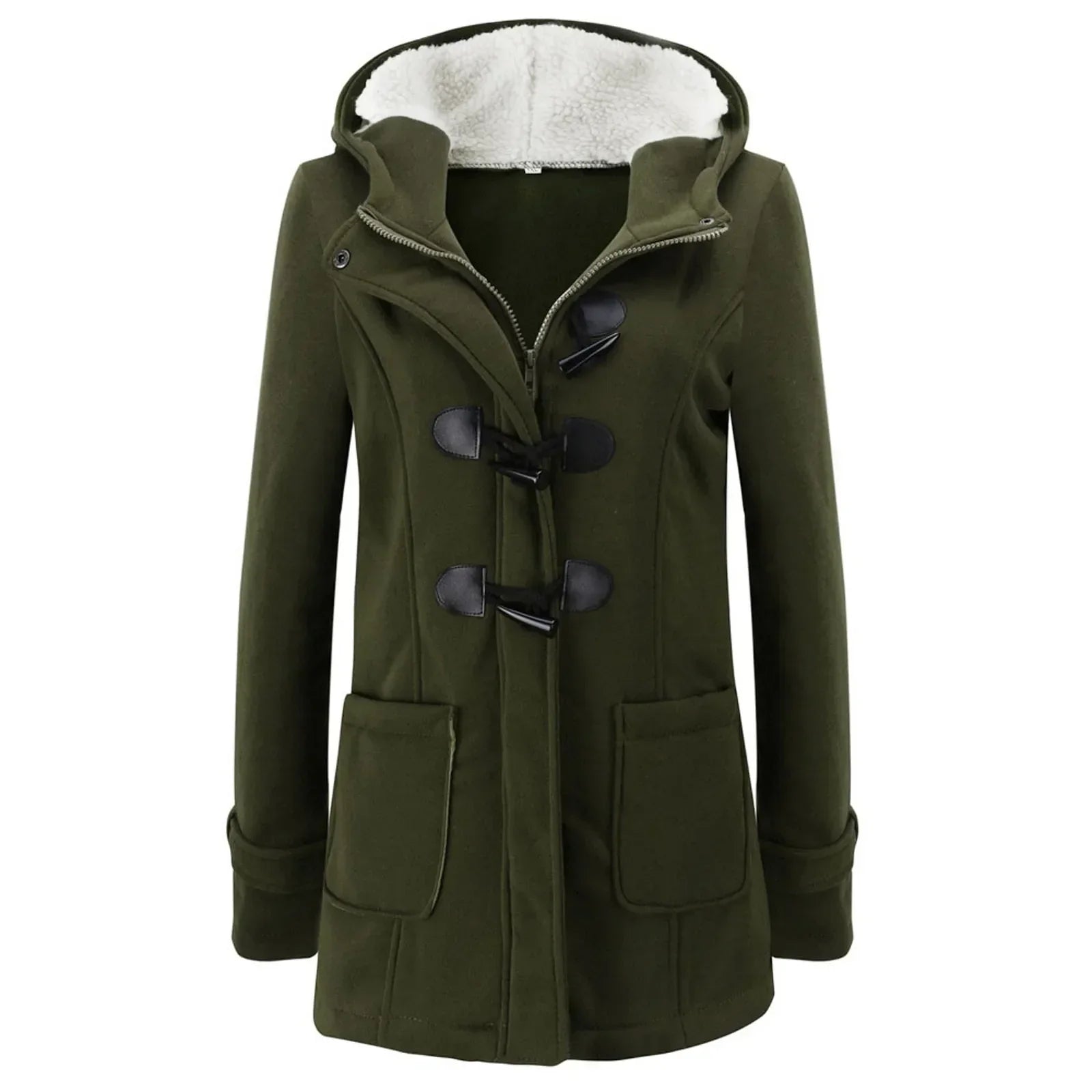 Emma - Manteau d'hiver long rétro avec capuche pour femmes