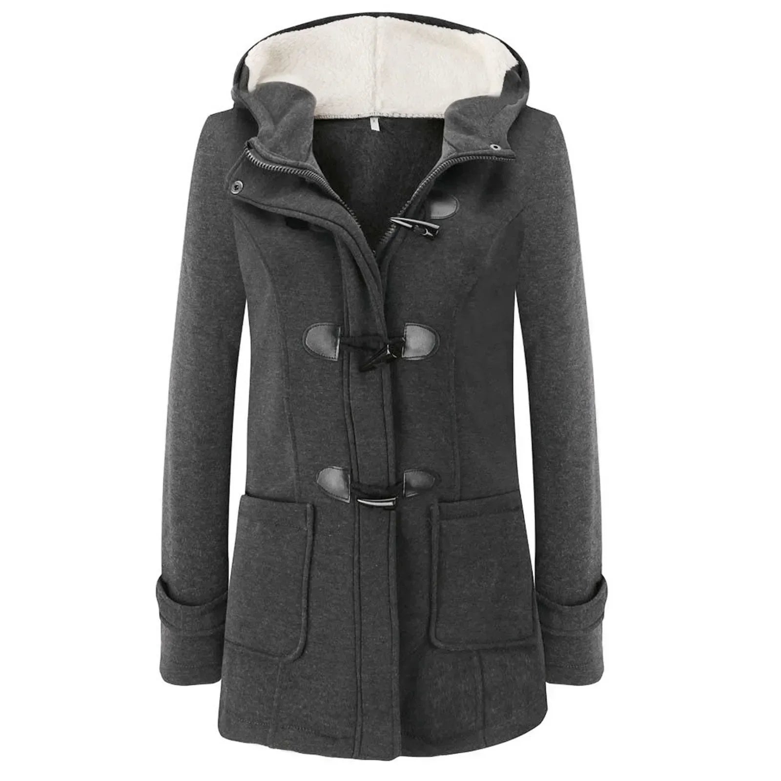 Emma - Manteau d'hiver long rétro avec capuche pour femmes