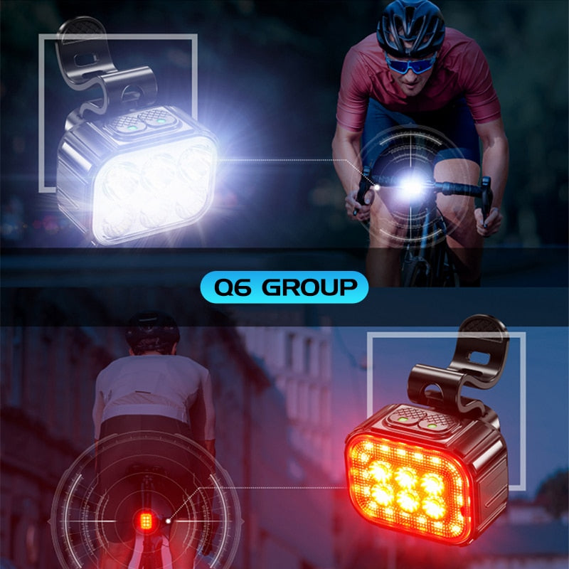 Lampes de vélo rechargeables - Éclairage LED USB pour vélo, étanche pour le sport