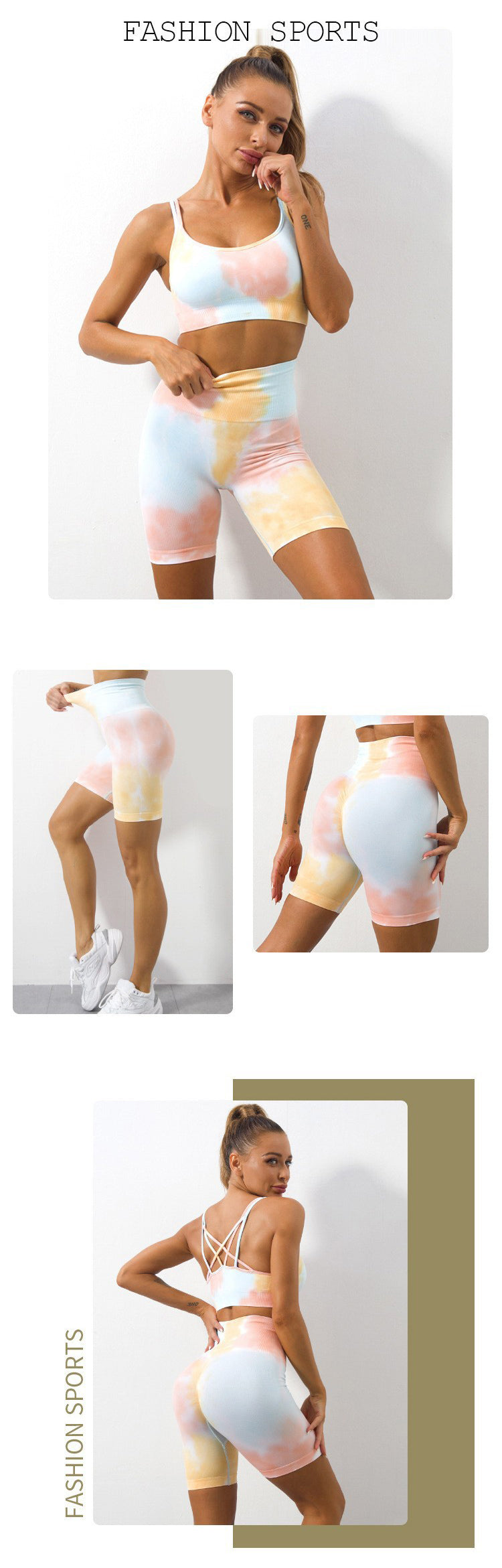Dana Sport Set (Short) - Un ensemble d'entraînement unique en forme de cravate !