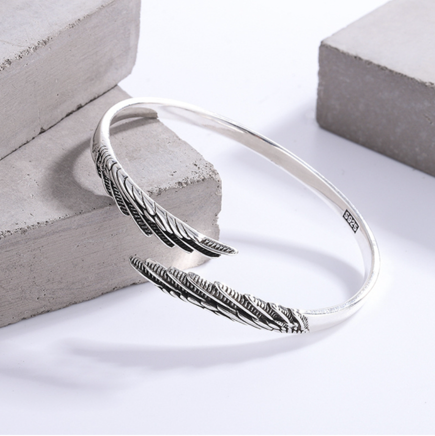 Sasha - Bracelet Aile En Argent