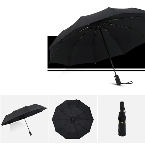 Parapluie Tempête Anti-Vent - Parapluie Pliable pour la Pluie et la Tempête