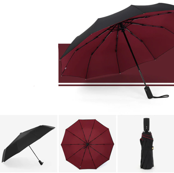 Parapluie Tempête Anti-Vent - Parapluie Pliable pour la Pluie et la Tempête