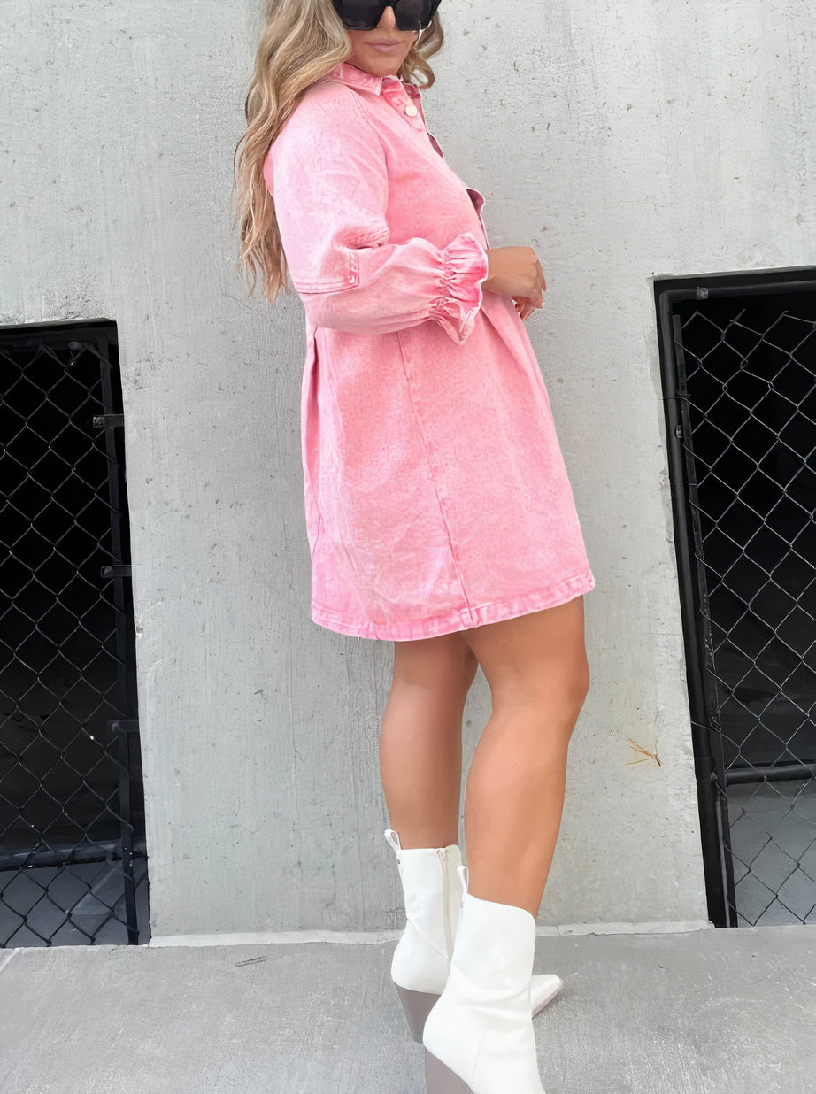 Urban Chic - Robe en denim urbaine et élégante