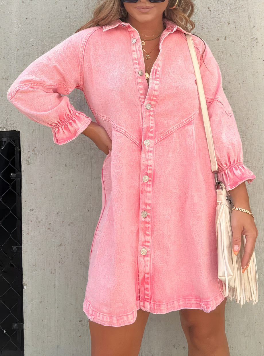 Urban Chic - Robe en denim urbaine et élégante