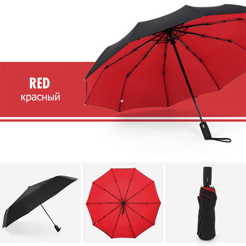 Parapluie Tempête Anti-Vent - Parapluie Pliable pour la Pluie et la Tempête