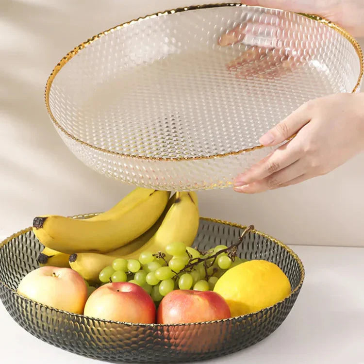 Coupe à Fruits en Verre - Décoration Raffinée et Polyvalente