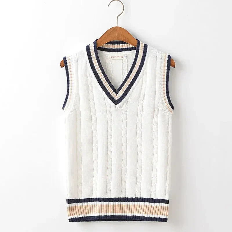 Mark - Pull sans Manches à Col V pour Hommes