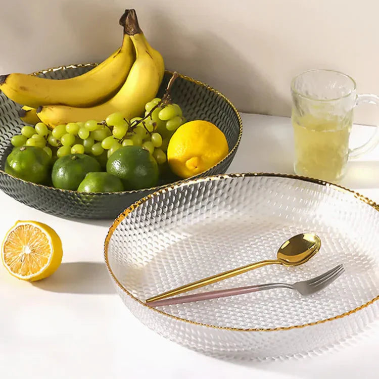 Coupe à Fruits en Verre - Décoration Raffinée et Polyvalente