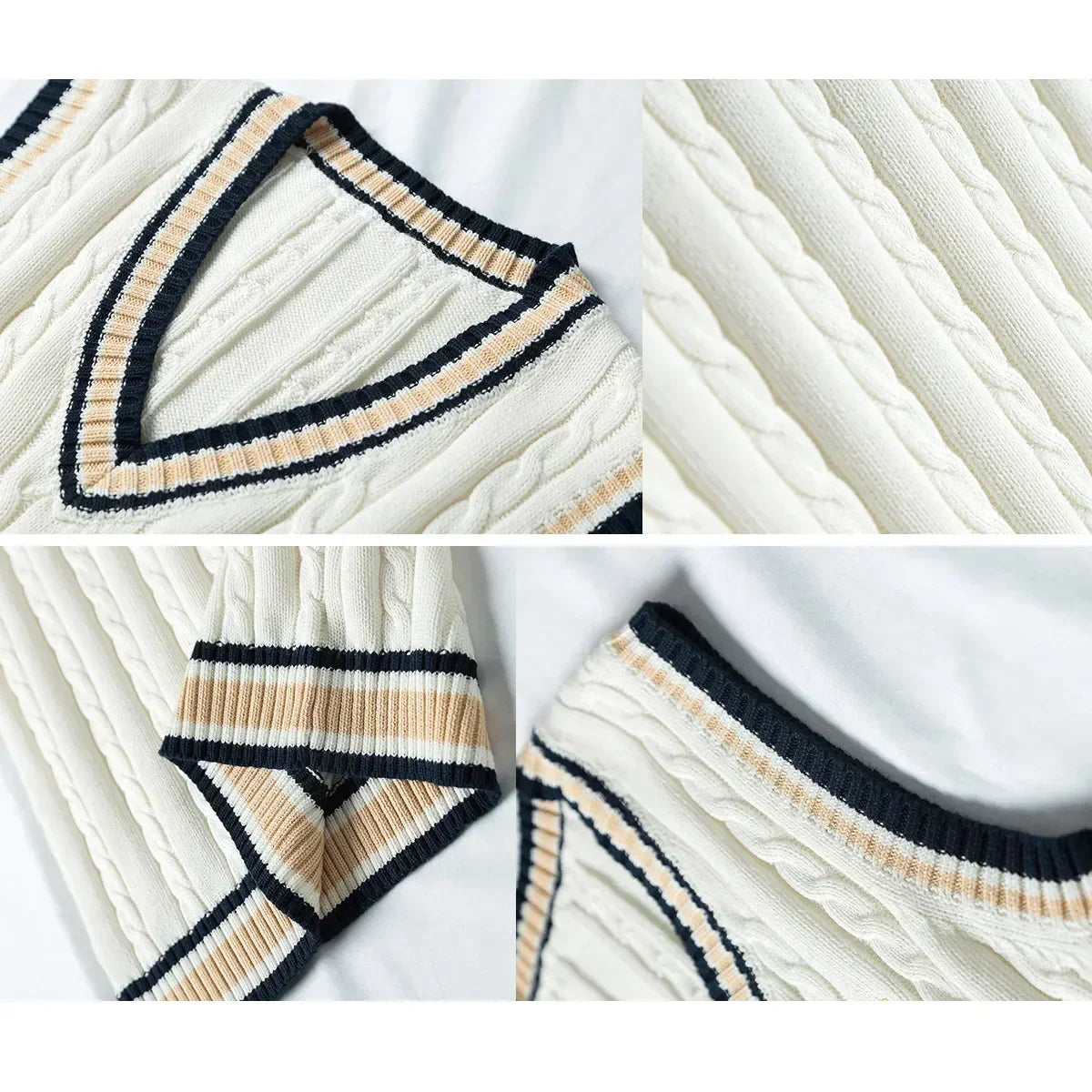 Mark - Pull sans Manches à Col V pour Hommes