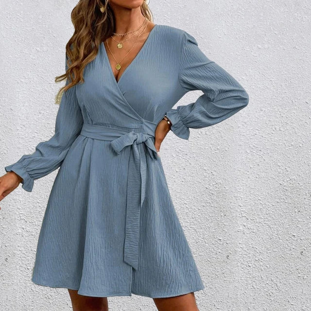 Semmy - Robe portefeuille chic à col en V