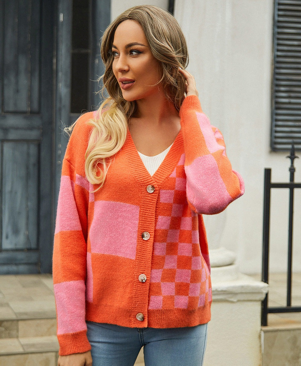 Sienna - Oranje / Pink Cardigan