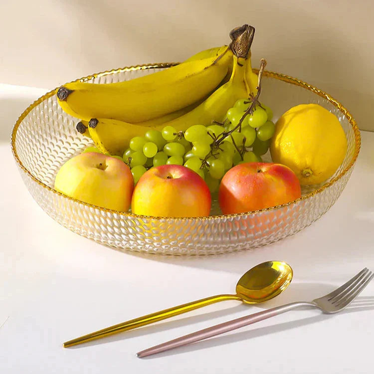 Coupe à Fruits en Verre - Décoration Raffinée et Polyvalente