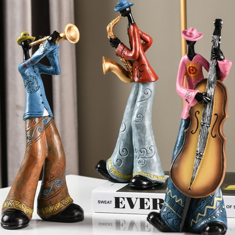 Sculptures en Résine Vintage Band RetroCharm - Design Rétro - Sculptures Artisanales