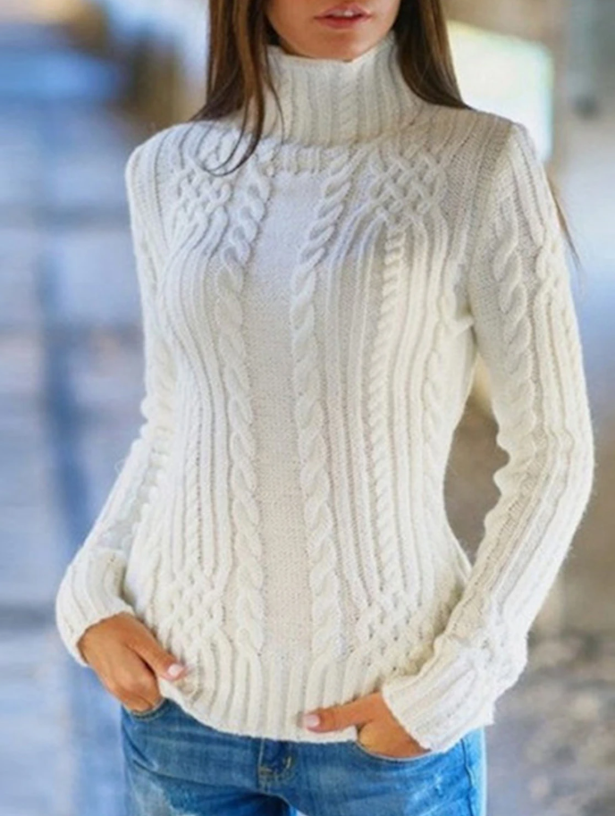 Chloé - Pull col roulé élégant pour femmes