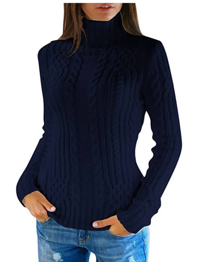 Chloé - Pull col roulé élégant pour femmes