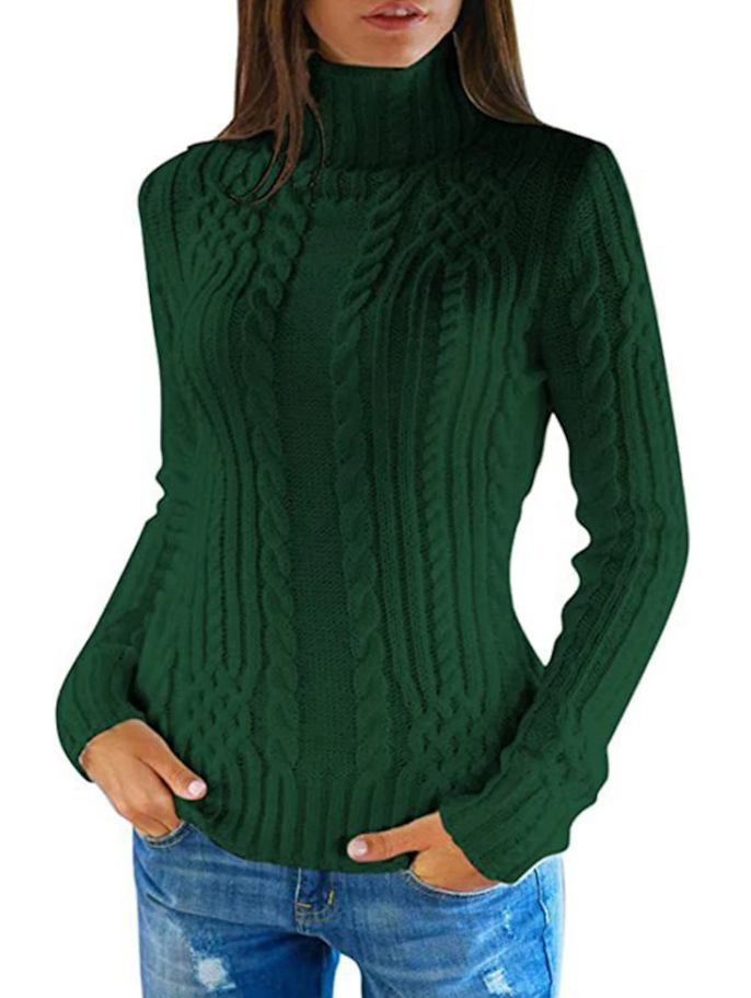 Chloé - Pull col roulé élégant pour femmes