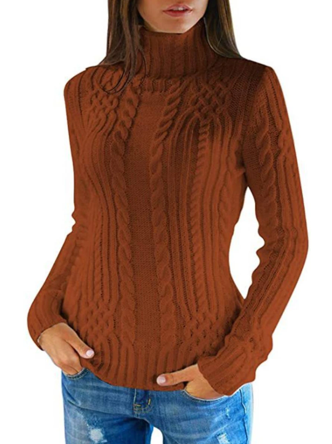Chloé - Pull col roulé élégant pour femmes