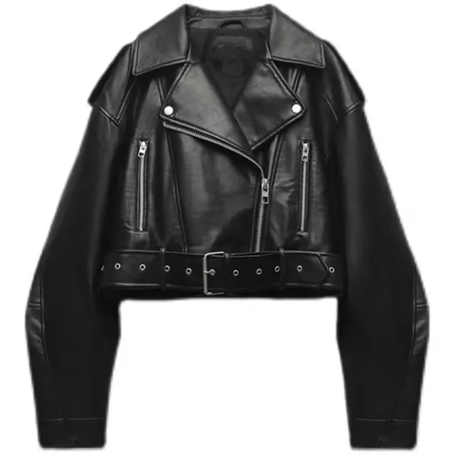 Shirin - Veste en cuir élégante