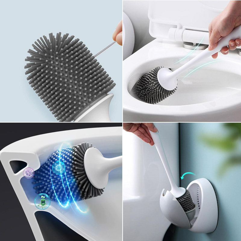 Brosse de Toilette Hygiénique - Conception pour un Nettoyage Sans Bactéries