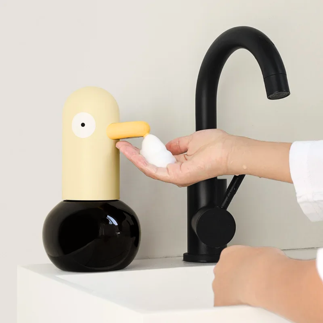 Distributeur de savon en forme d'oiseau - Design automatique et amusant