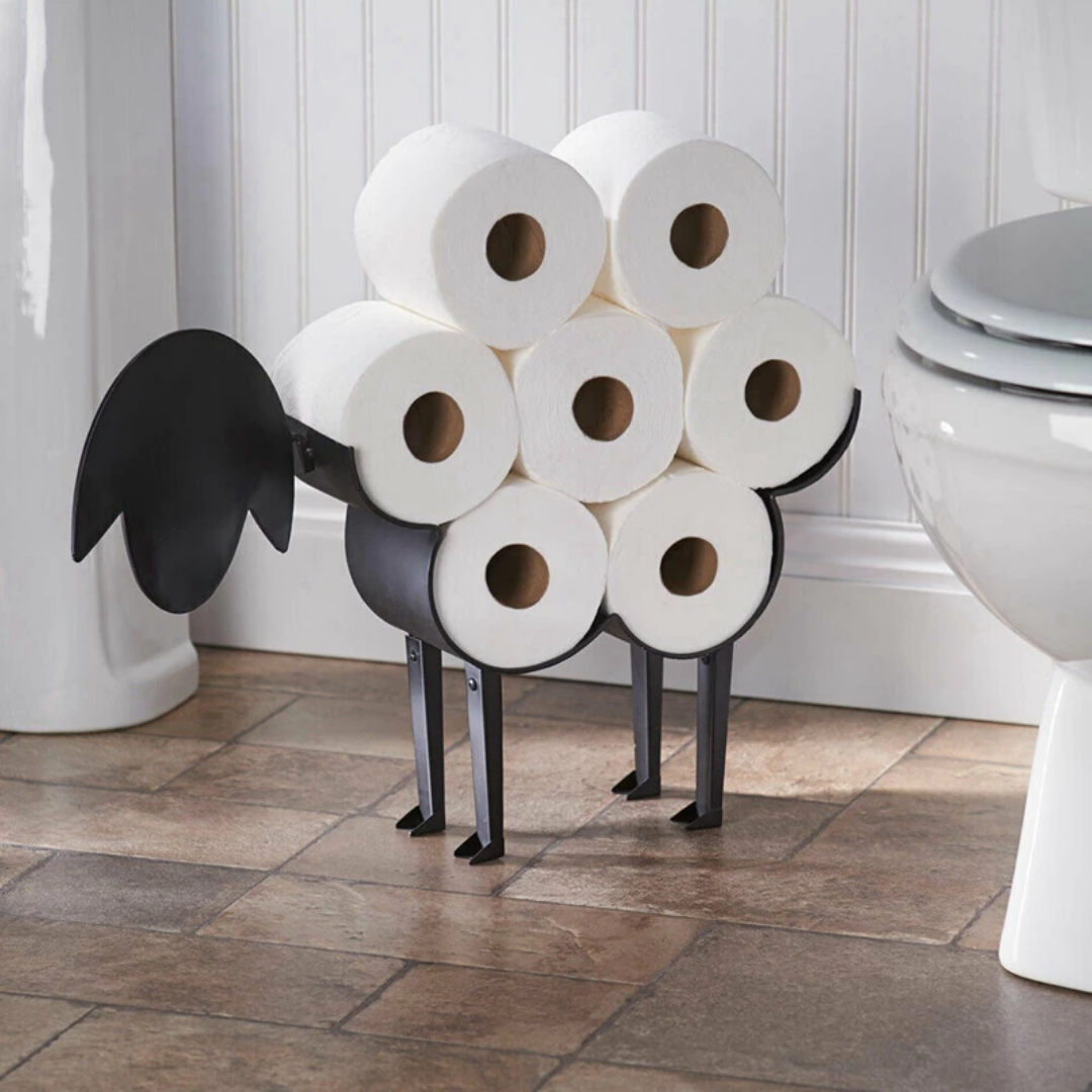 Porte-papier toilette IronAnimal - Forme d'animal - Fer noir