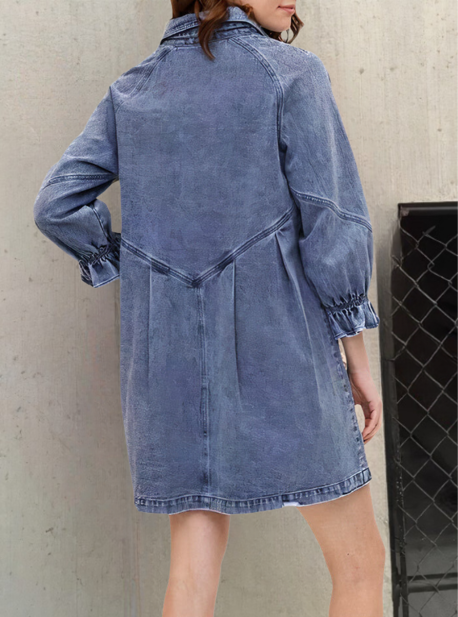 Urban Chic - Robe en denim urbaine et élégante