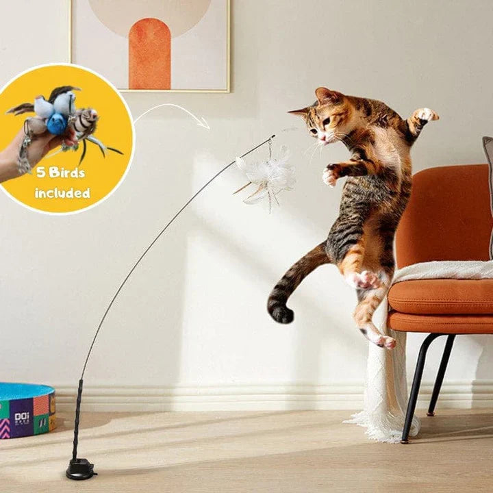 Jouet unique en forme d'oiseau pour chats - Parfait pour le plaisir de jeu