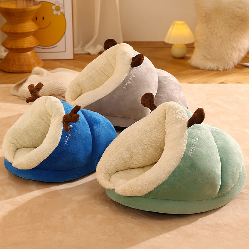 Lit câlin adorable pour chats et chiens - Confort et tendresse