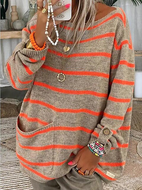 Le pull rayé chic de Manouk