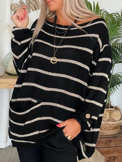 Le pull rayé chic de Manouk