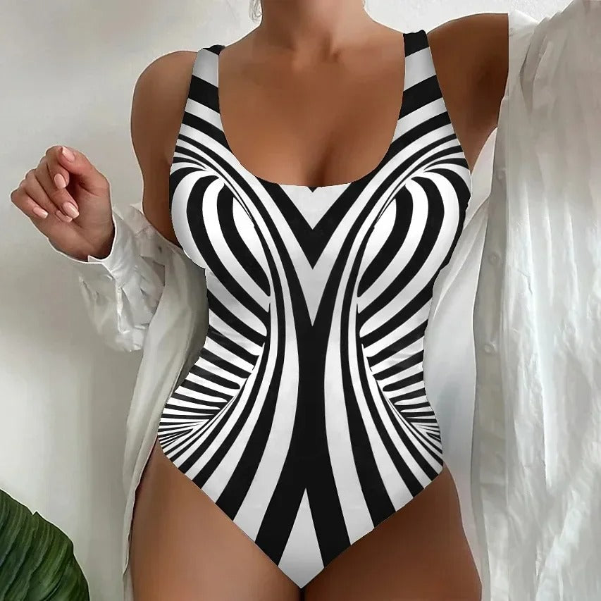 LolaBeach - Maillot de bain à imprimé zèbre