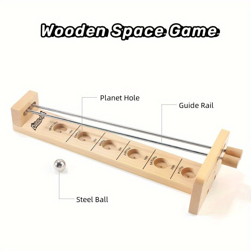 Jeu de Stickball en Bois Thème Spatial – SpaceBall Frenzy pour une Aventure Intergalactique