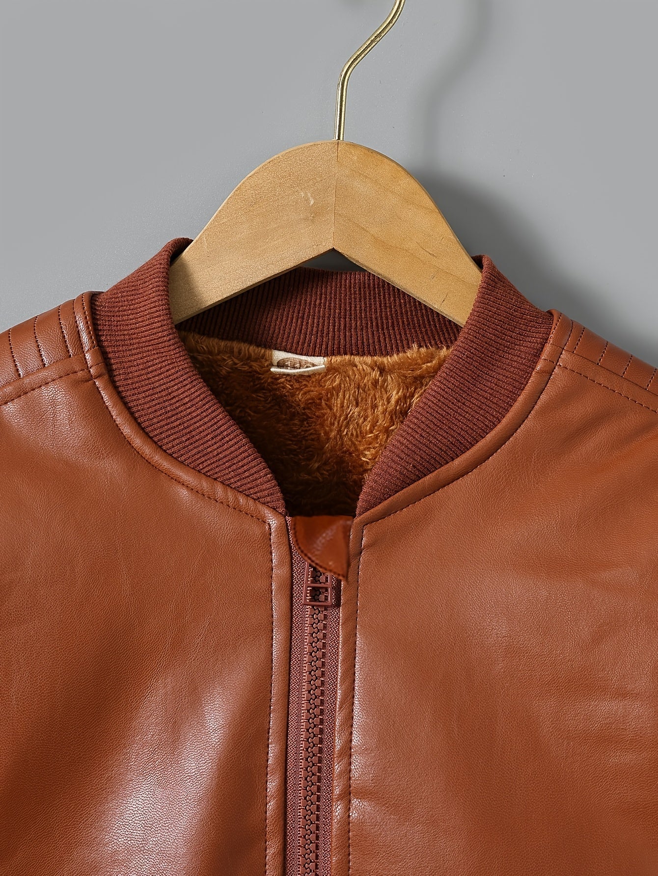 Veste mi-longue à fermeture éclair pour garçons