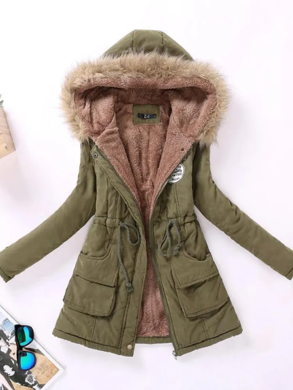 Parka à capuche coupe slim Sophia - Confortable et stylée