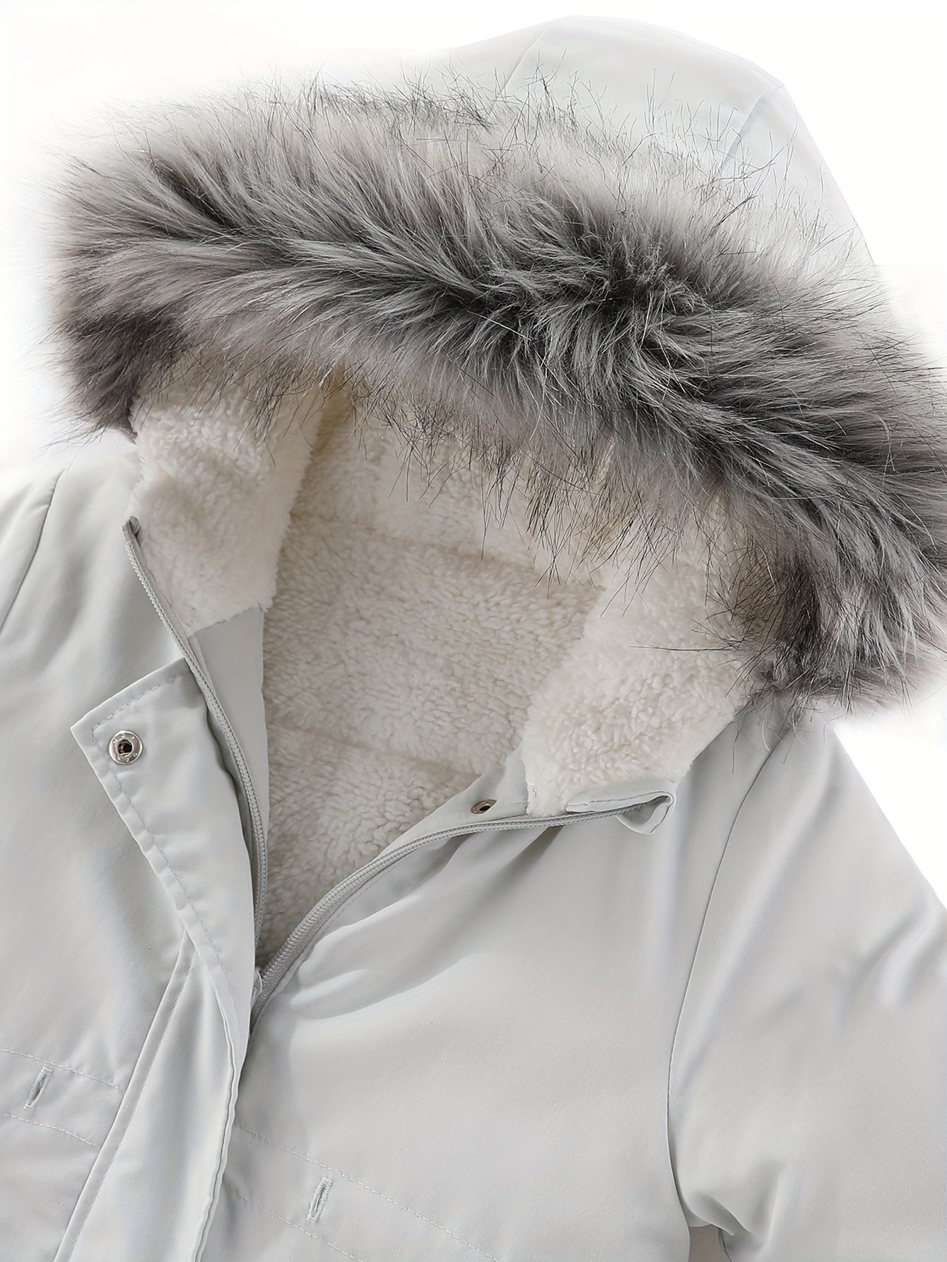 Sophia - Parka matelassée avec fourrure synthétique pour filles