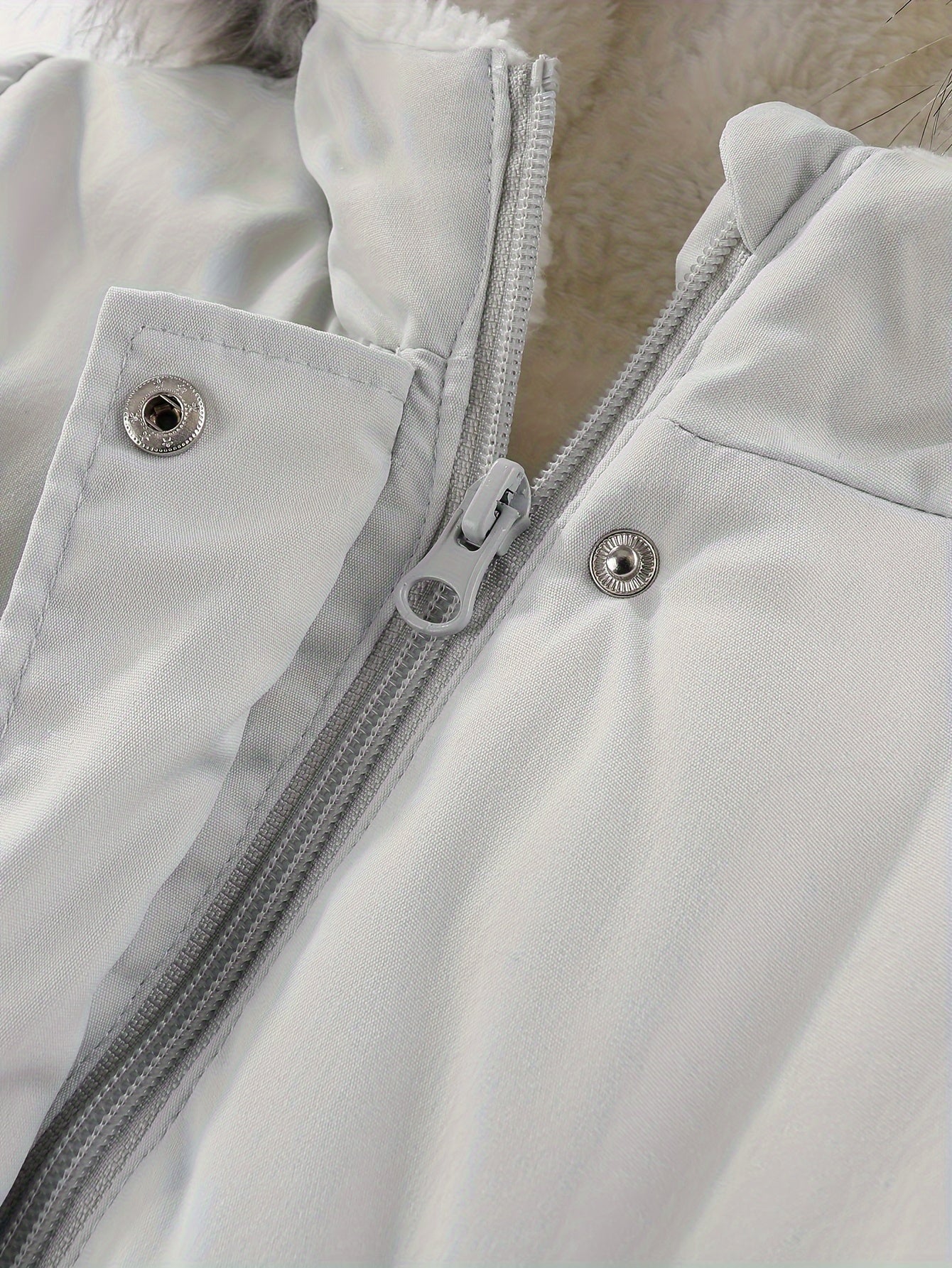 Sophia - Parka matelassée avec fourrure synthétique pour filles