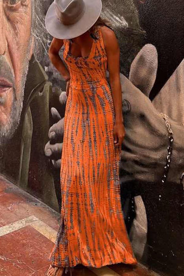 Lina - Robe maxi colorée et élégante